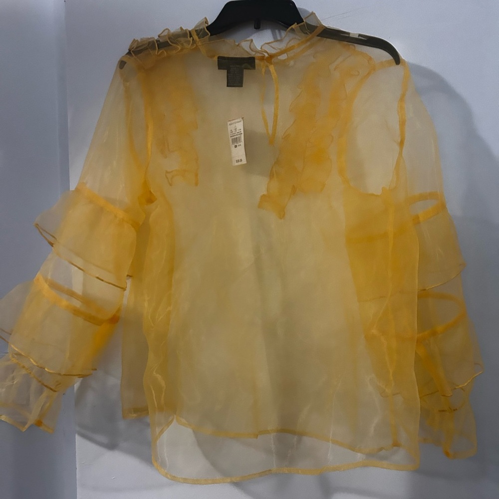 Woman new blouse see through top Size 14/16